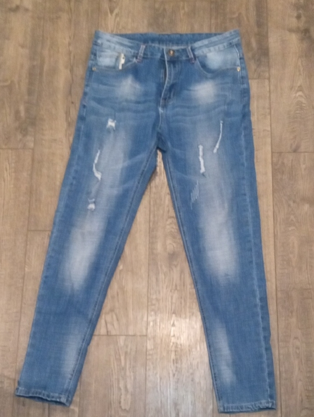 Classic Stretch Skinny Jeans in Washed Blue